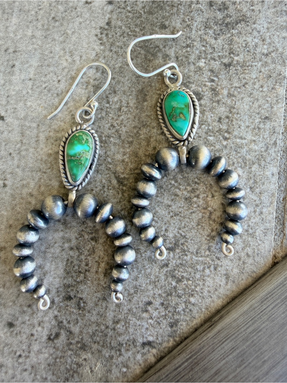 Royston Turquoise Naja Beaded Earrings